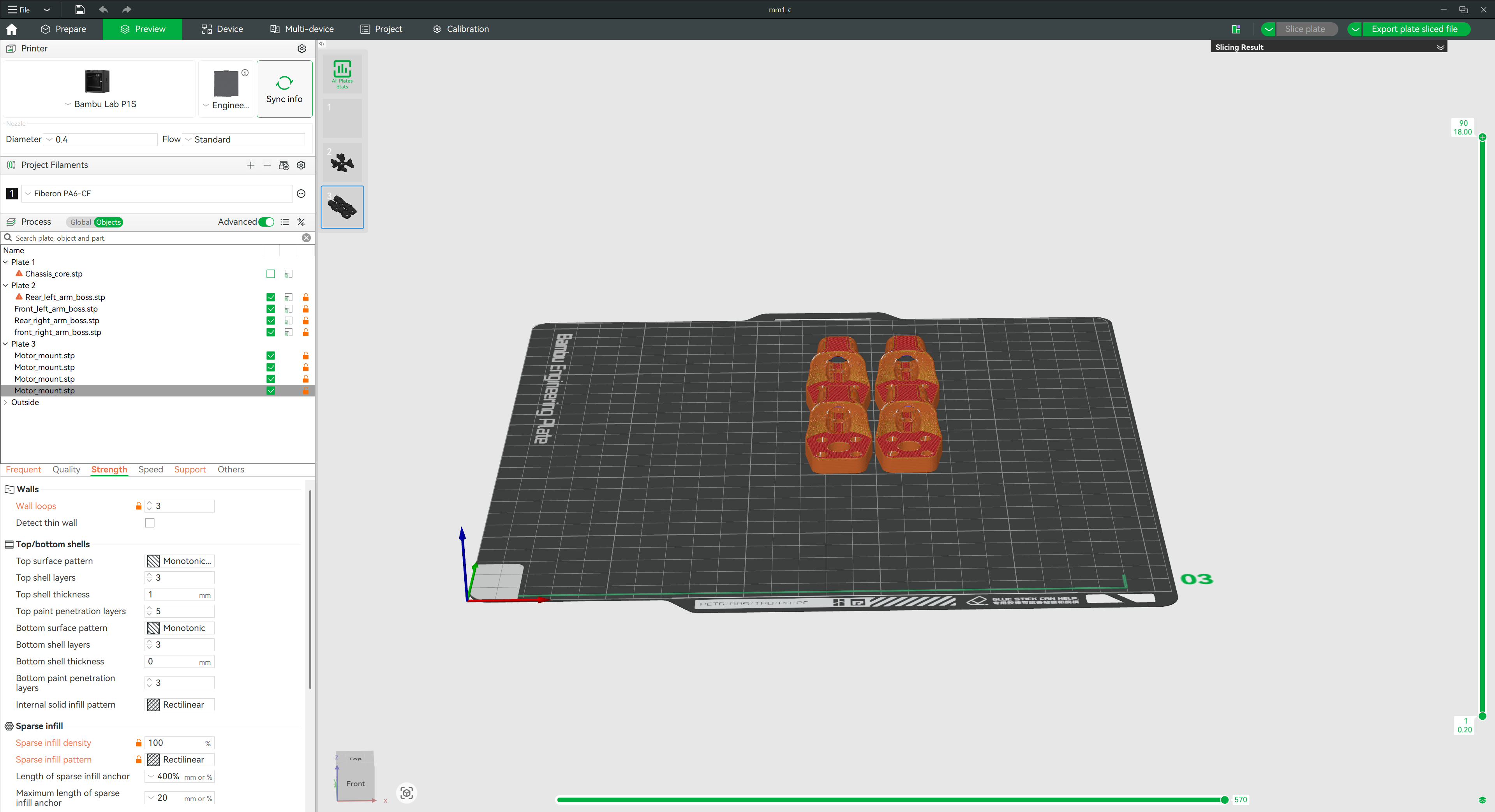 Motor Mounts 3MF Preview